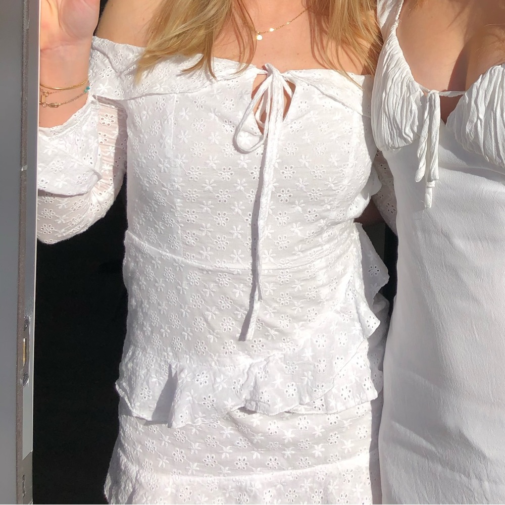 White Eyelet Dress